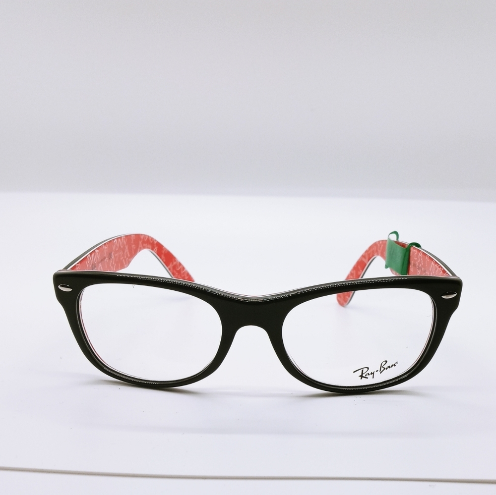 Black & orange Ray-ban Rx frames